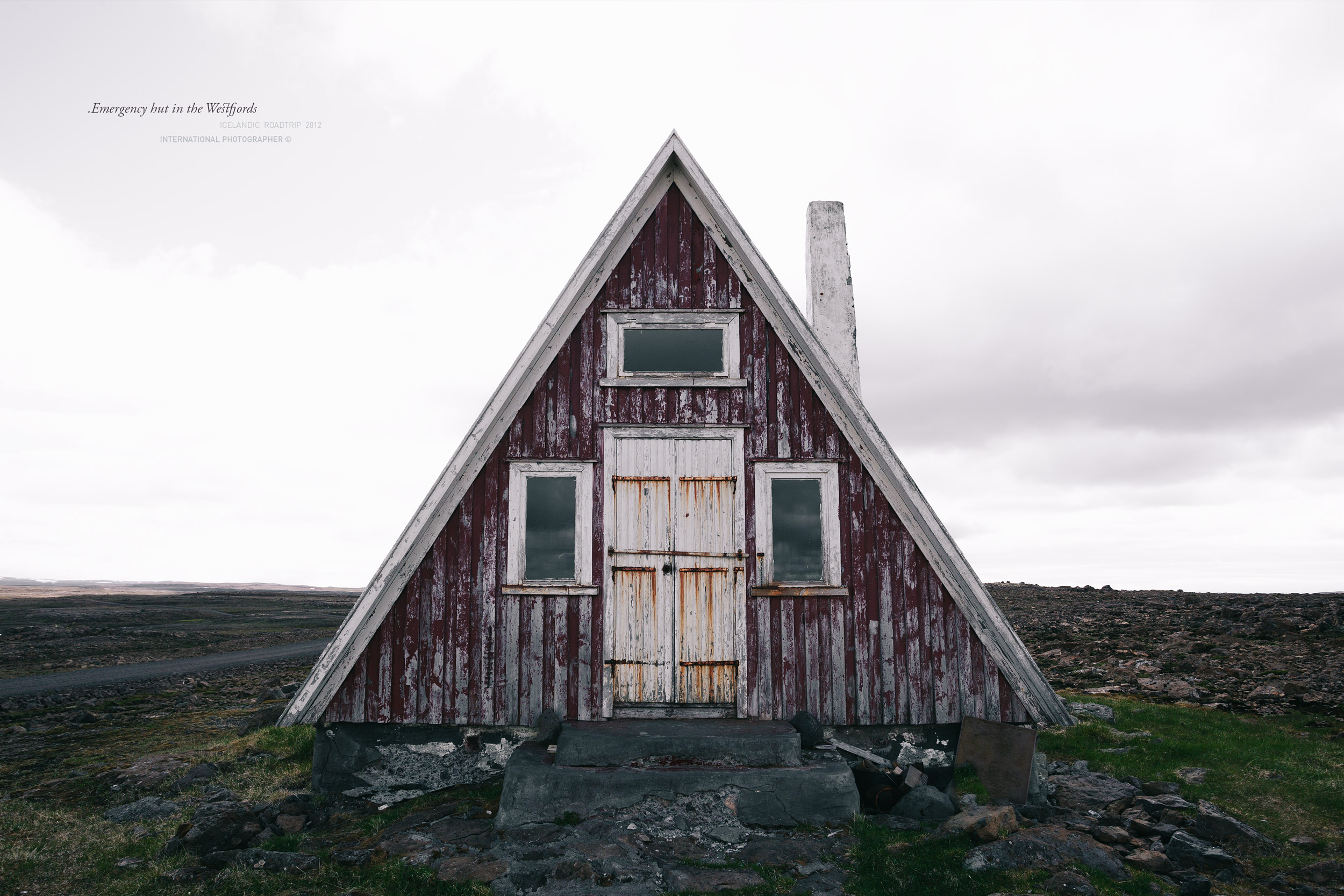 2012 ICELAND westfjords emergency hut wood
