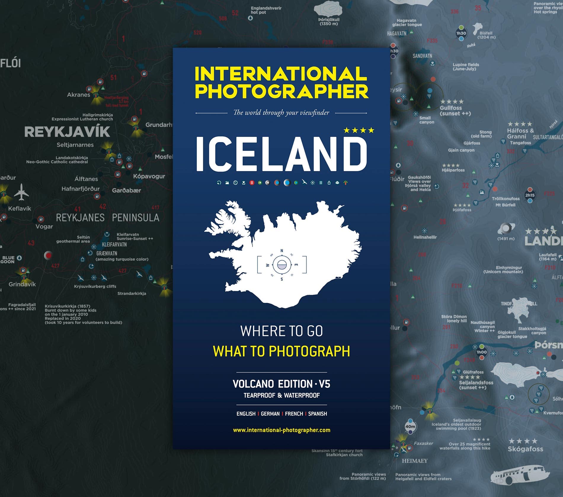 Explore Iceland like a professional photographer with our detailed map, designed specifically for capturing stunning landscapes. Whether you're an avid photographer or simply a traveler, this map will guide you to the most photogenic spots across the island.