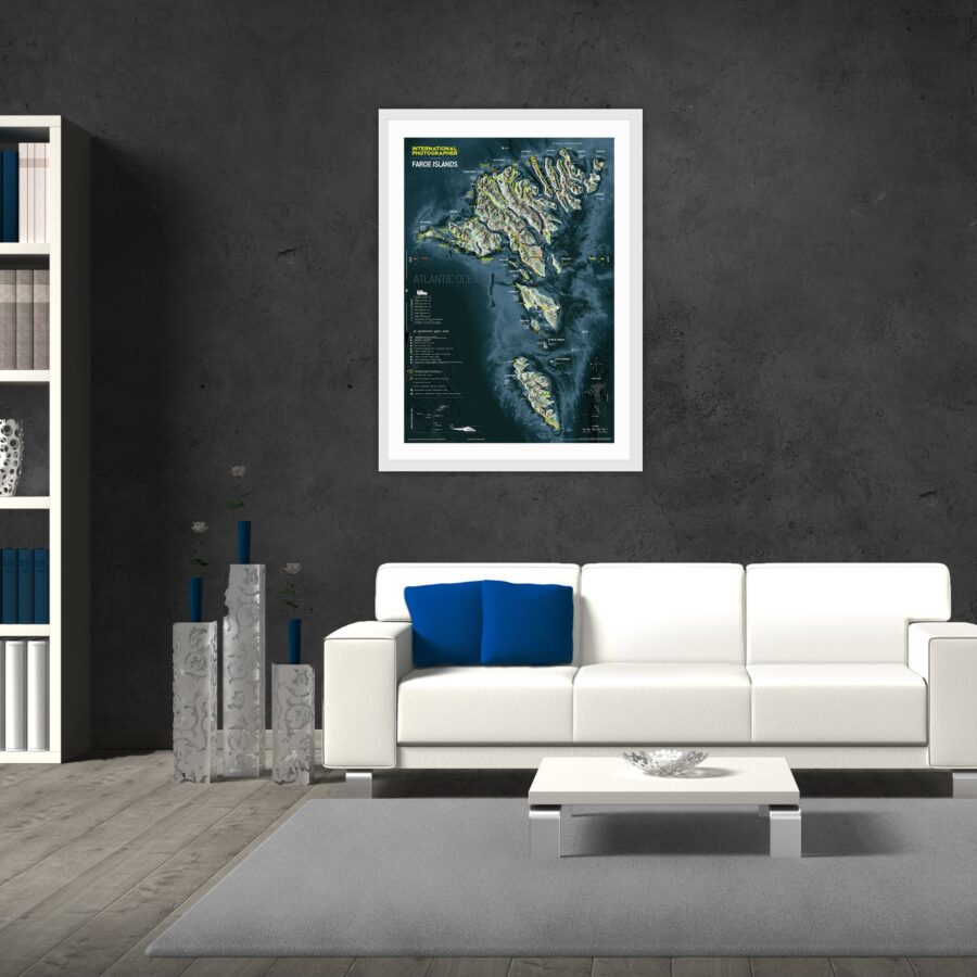 Give a giant poster of the Faroe Islands, a wild and fascinating place where the mountains meet the ocean. This original gift is perfect for those who dream of traveling and discovering breathtaking landscapes.