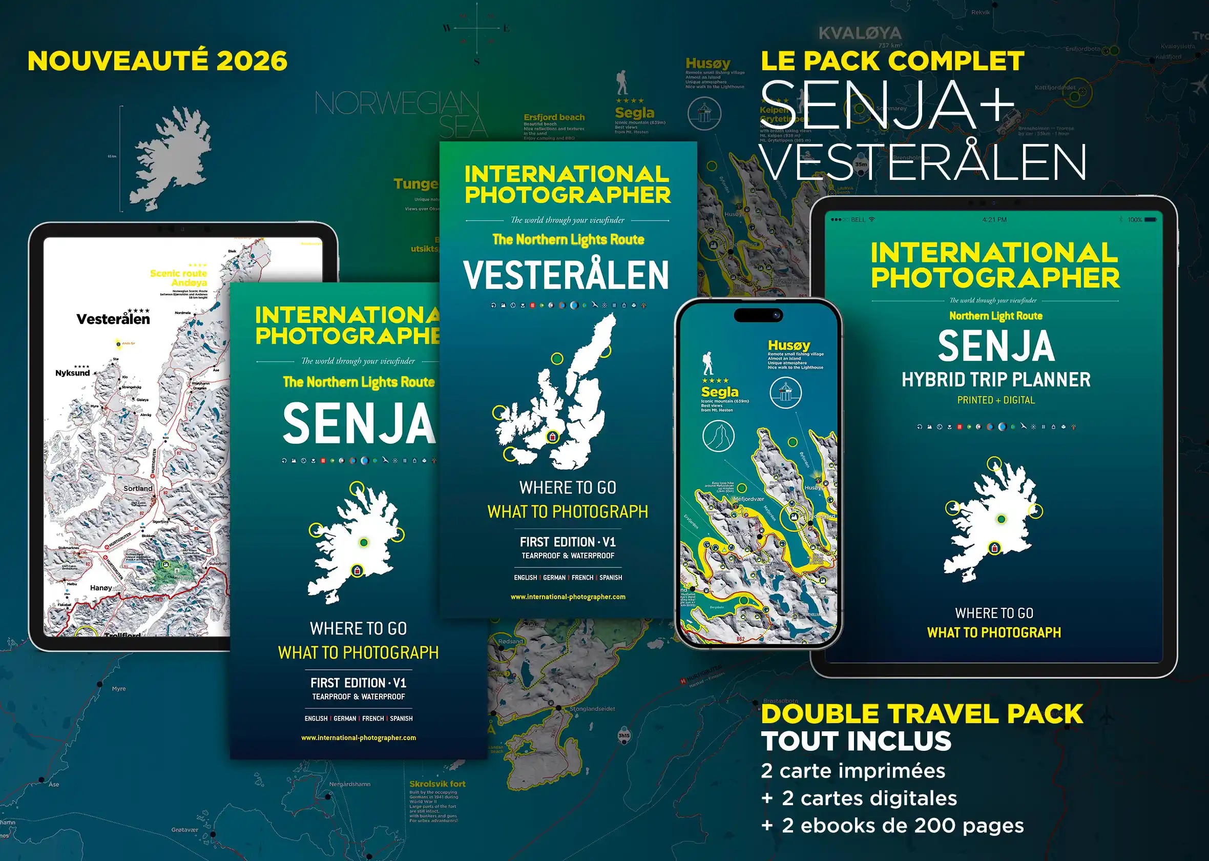 Map and guide of Senja